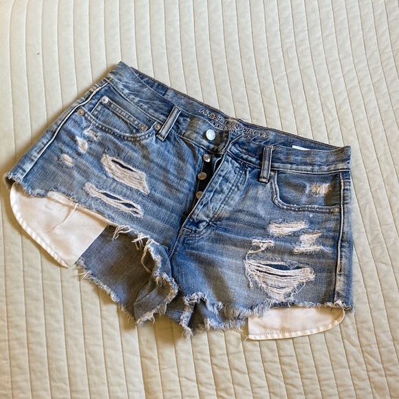 American eagle distressed crop shorts - Picture 1 of 6